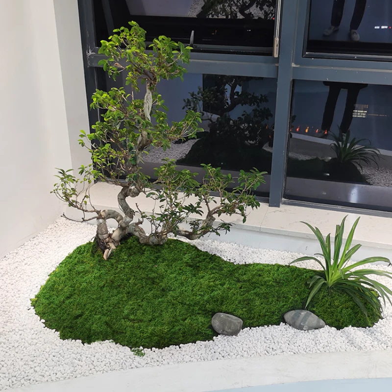 F9 1pc fake plants home decor Simulated moss turf biomimetic artificial moss micro landscape layout ornaments lawn bonsai