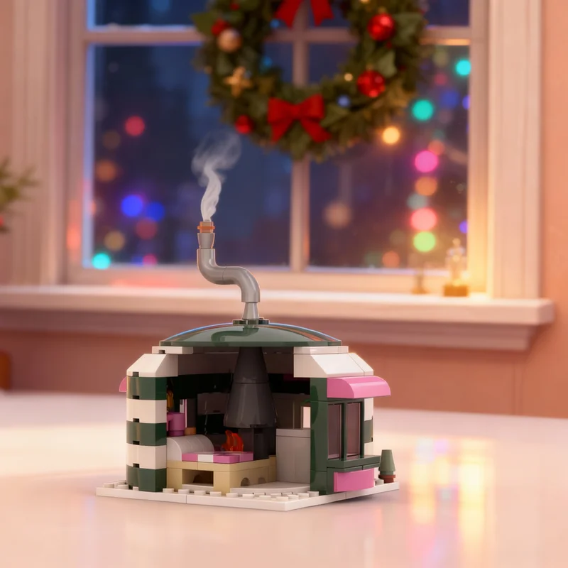 Art Craft Winter - 180 деталей MOC Зимняя деревня Эльфов