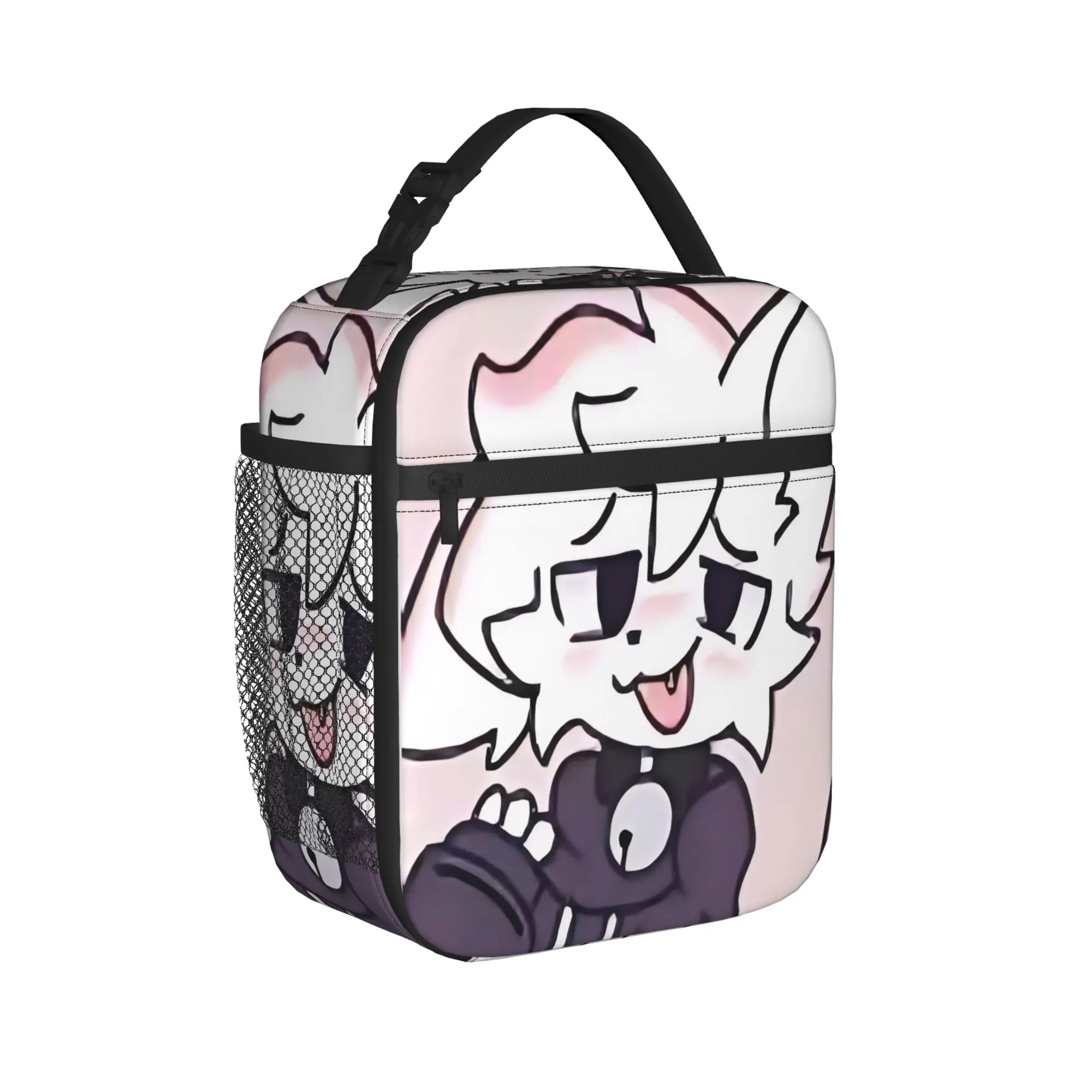 Boykisser Insulated Lunch Bags Thermal Bag Reusable,Meal Container Cat Large Tote Lunch Box for Men Women College  Travel