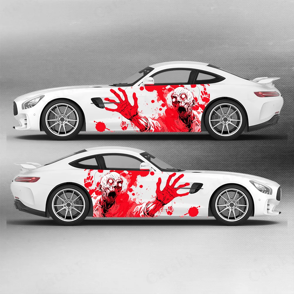

Colorful Zombies Horror Car Vinyl Wraps Decal Self-adhesive PVC Sticker Suitable for Trucks SUV Decoration Auto Accessories Gift