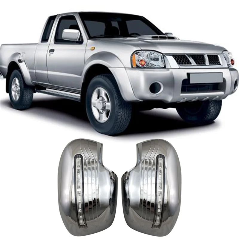 

AV32-Car Rearview Mirror Cover For Nissan Navara NP300 D23 2015-2019 Door Mirror Cover With LED Replacement Parts Accessories