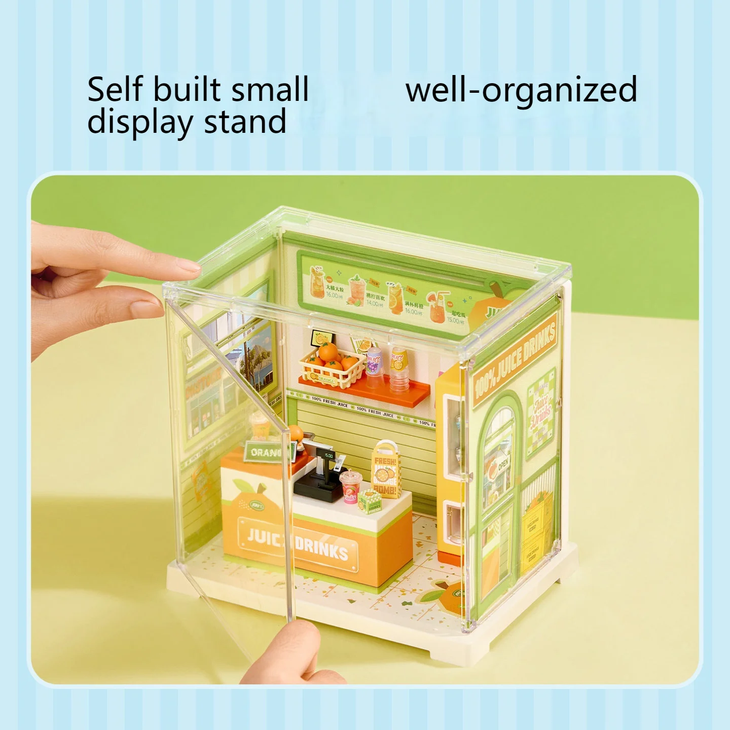 ชุดบล็อกตัวต่อขนาดเล็ก DIY สำหรับสร้างบ้าน โมเดลฉากขนาดจิ๋ว ของขวัญสร้างสรรค์สำหรับผู้หญิง งานฝีมือจิ๋วสุดมหัศจรรย์