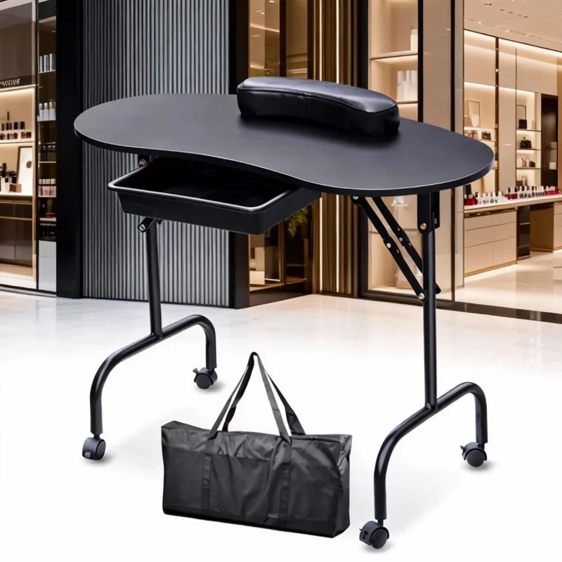 โต๊ะทำเล็บสำหรับช่างทำเล็บมืออาชีพ พร้อมลิ้นชักและตู้เก็บของ