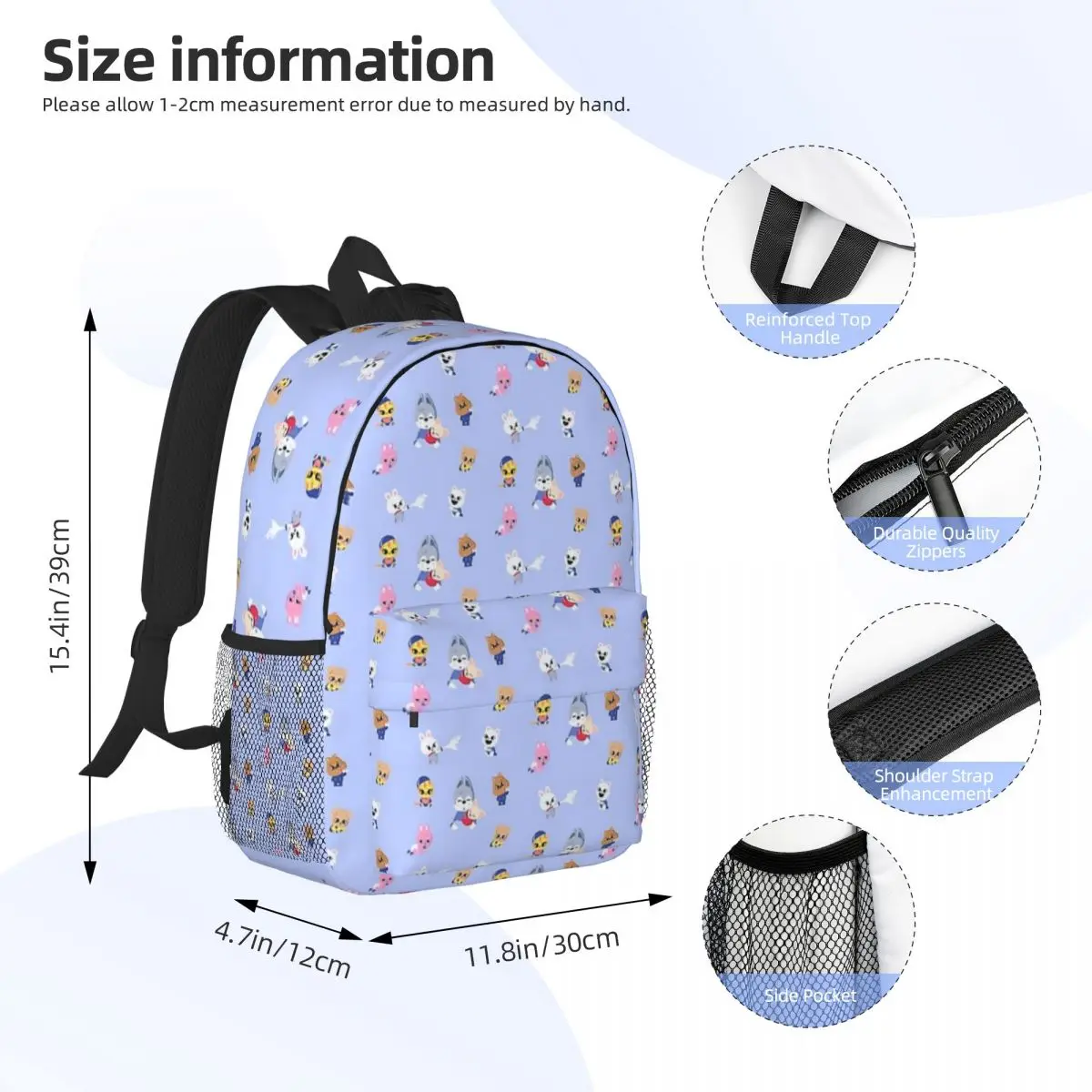 S-K-ZOO bebes nueva moda de alta capacidad impermeable mochila universitaria na moda portátil bolsa de viaje para libros 15 pulgadas