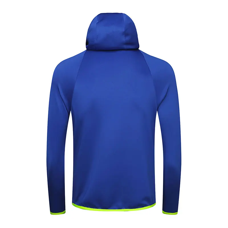 Karentea Running Jacket Reflective Hooded Man Sports Coat Sportswear Jogging Outdoor Gym Fitness Clothing Tracksuit Top Zipper