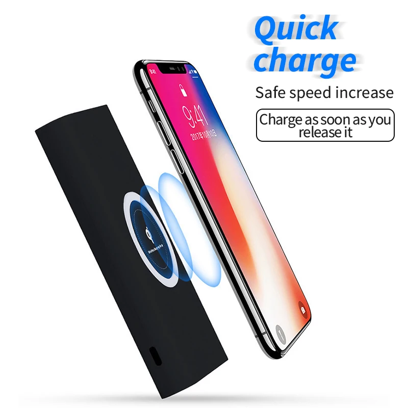 20000mAh Wireless Fast Charging Power Bank Large Capacity External Battery Portable Power Bank Suitable For Samsung Apple