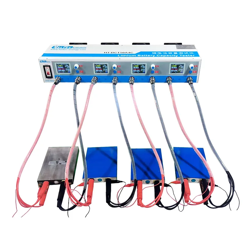 

For 4 Channel 50A Charger and Discharge Lithium Battery Tester Battery Capacity Tester 5V Lithium Cell Tester