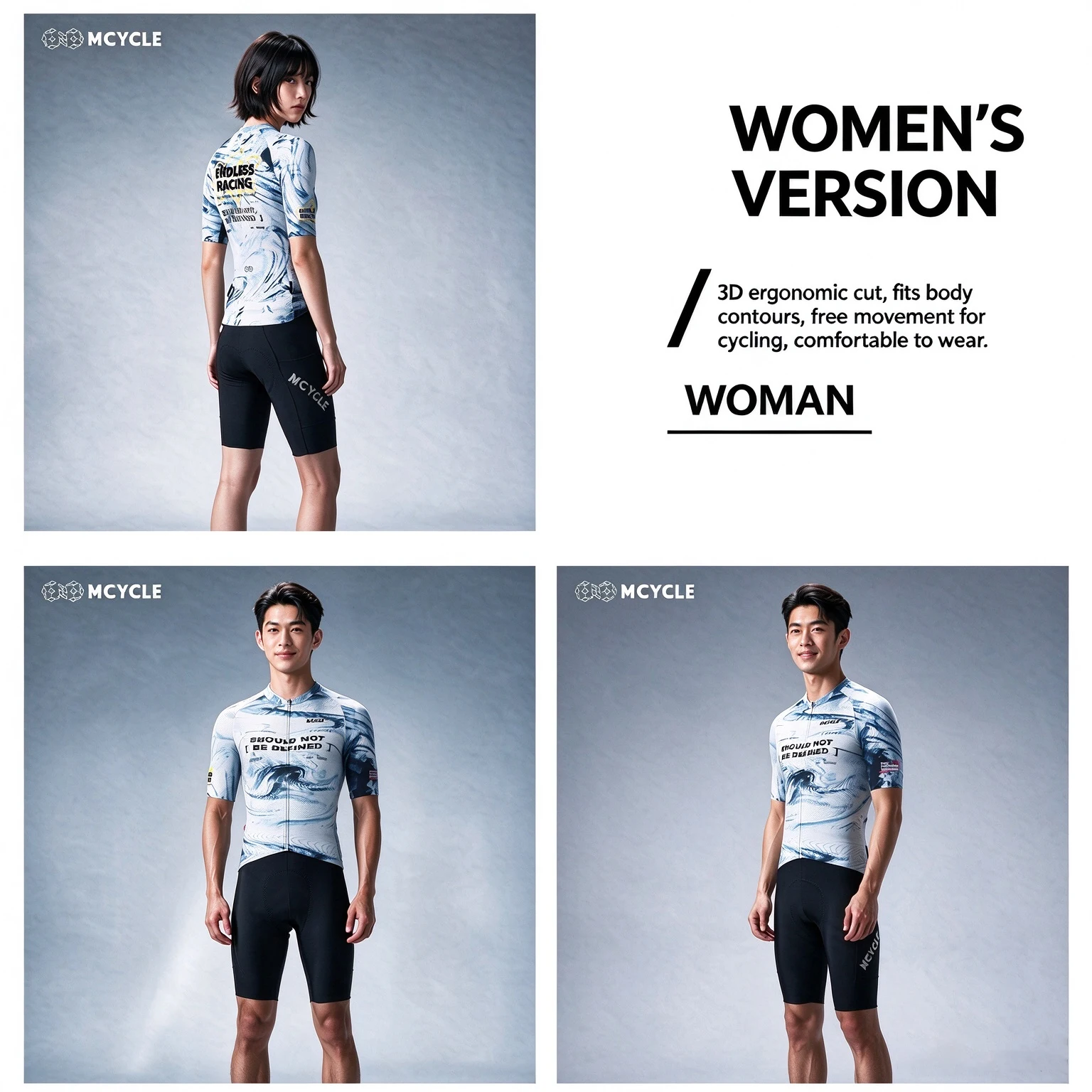 Mcycle Quick Dry Men's Cycling Jersey Short Sleeve Breathable Road Bike Top Lightweight Bicycle Wear for Men And Women
