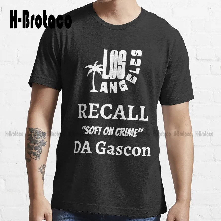 Recall Los Angeles District Attorney George Gascon Trending T-Shirt Custom Aldult Teen Unisex Digital Printing Tee Shirts Xs-5Xl