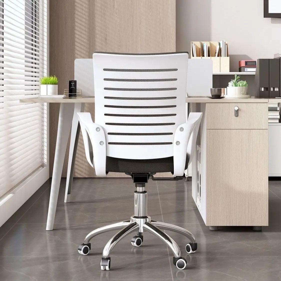Computer Chair Home Student Dormitory Swivel Ergonomic Chair Office Chair Reinforced Height Adjustable Mesh Chair