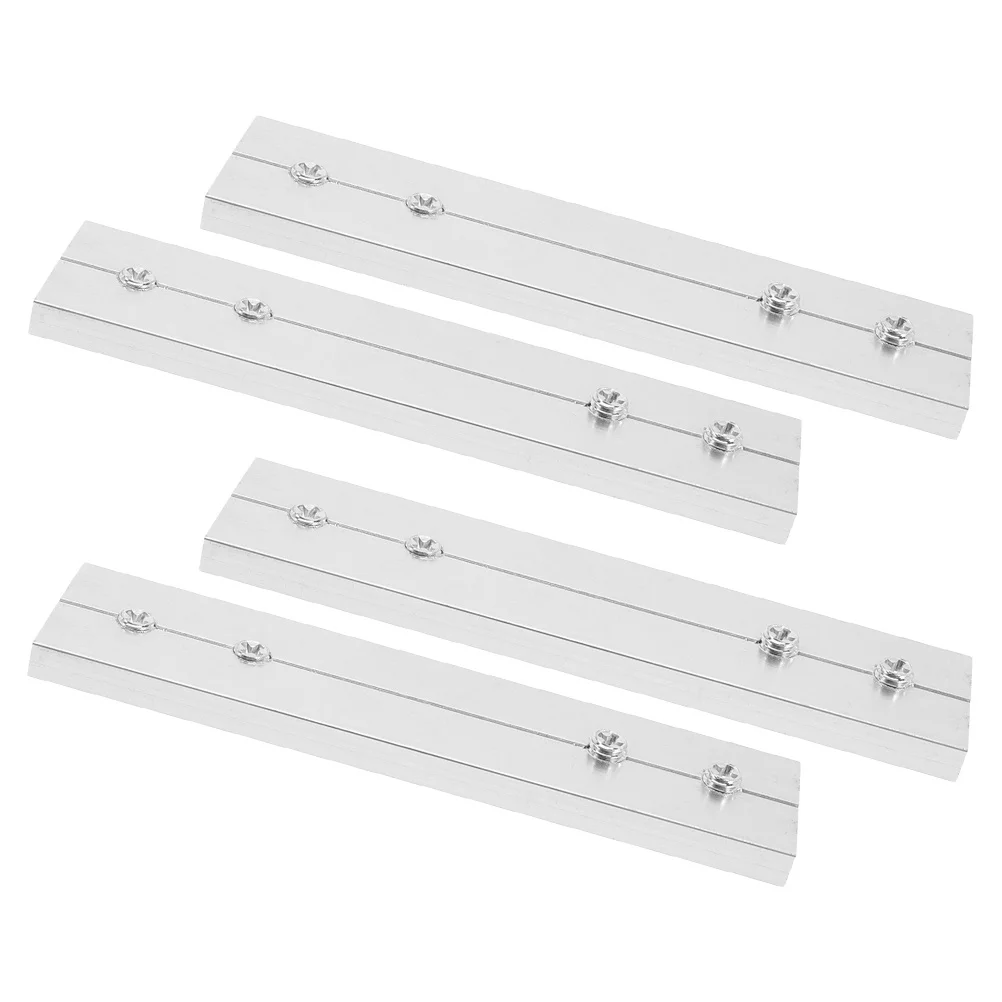 

4Pcs Elegant Design Curtain Track Connectors Versatile Installation for Ceiling Room Divider Tracks Metal Joints