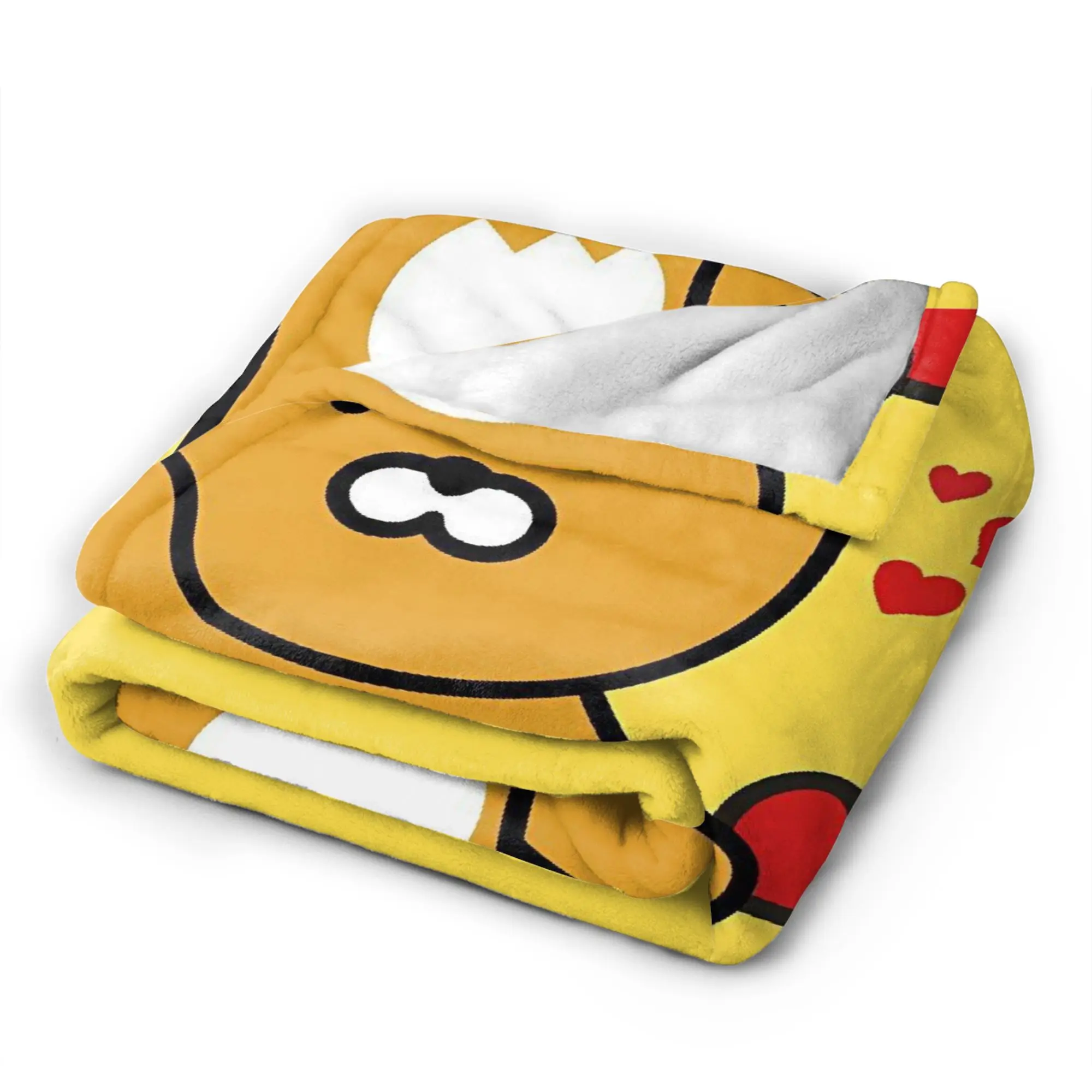 K-Kakaos F-Friends Flannel Blanket Winter Choonsik Warm Soft Throw Blanket for Students Bedroom Novelty Bedspread Sofa Bed Cover