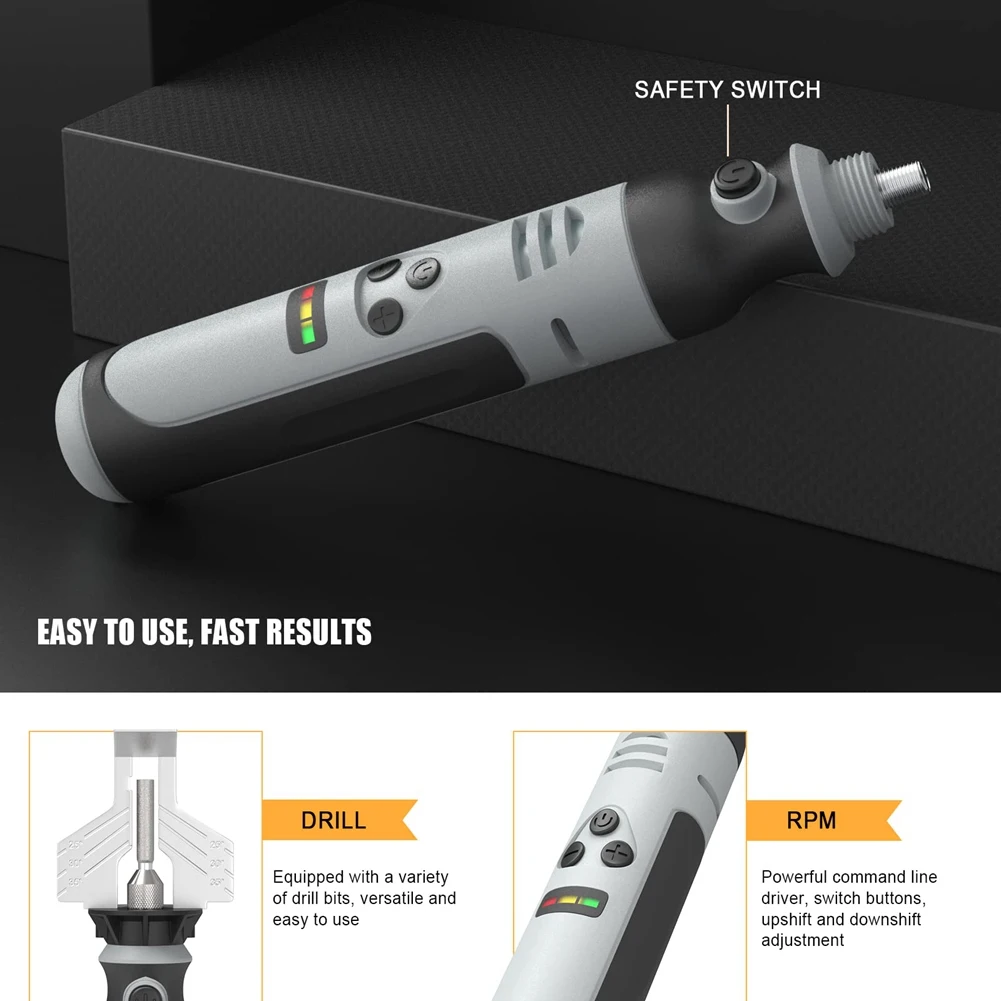 Cordless Chainsaw Sharpener, Electric Handheld Chainsaw Sharpening Kit, High Speed ​Chainsaw Sharpening Tool