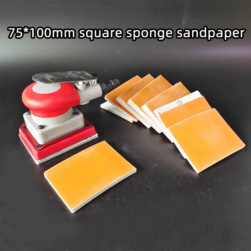 

75/100mm Foam Sponge Pads Sandpapers Sanding Block Dry Polishing Car Bodywork Fine Coarse Grit Abrasive Tools