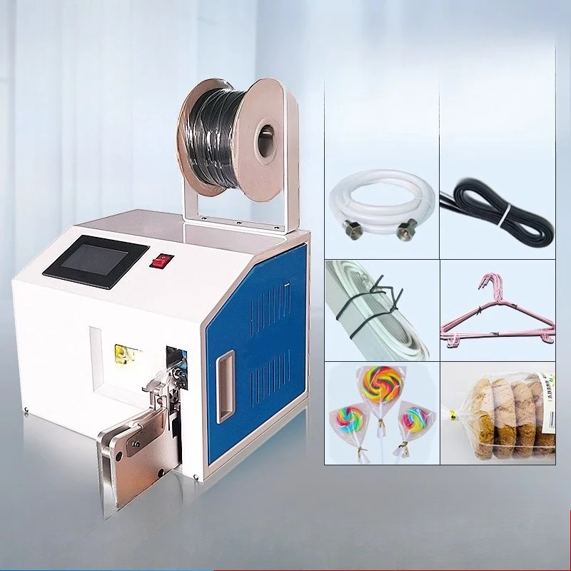 Full semi-automatic wire machine Data power cable binding machine Bread bag Gold wire binding machine Single binding mac