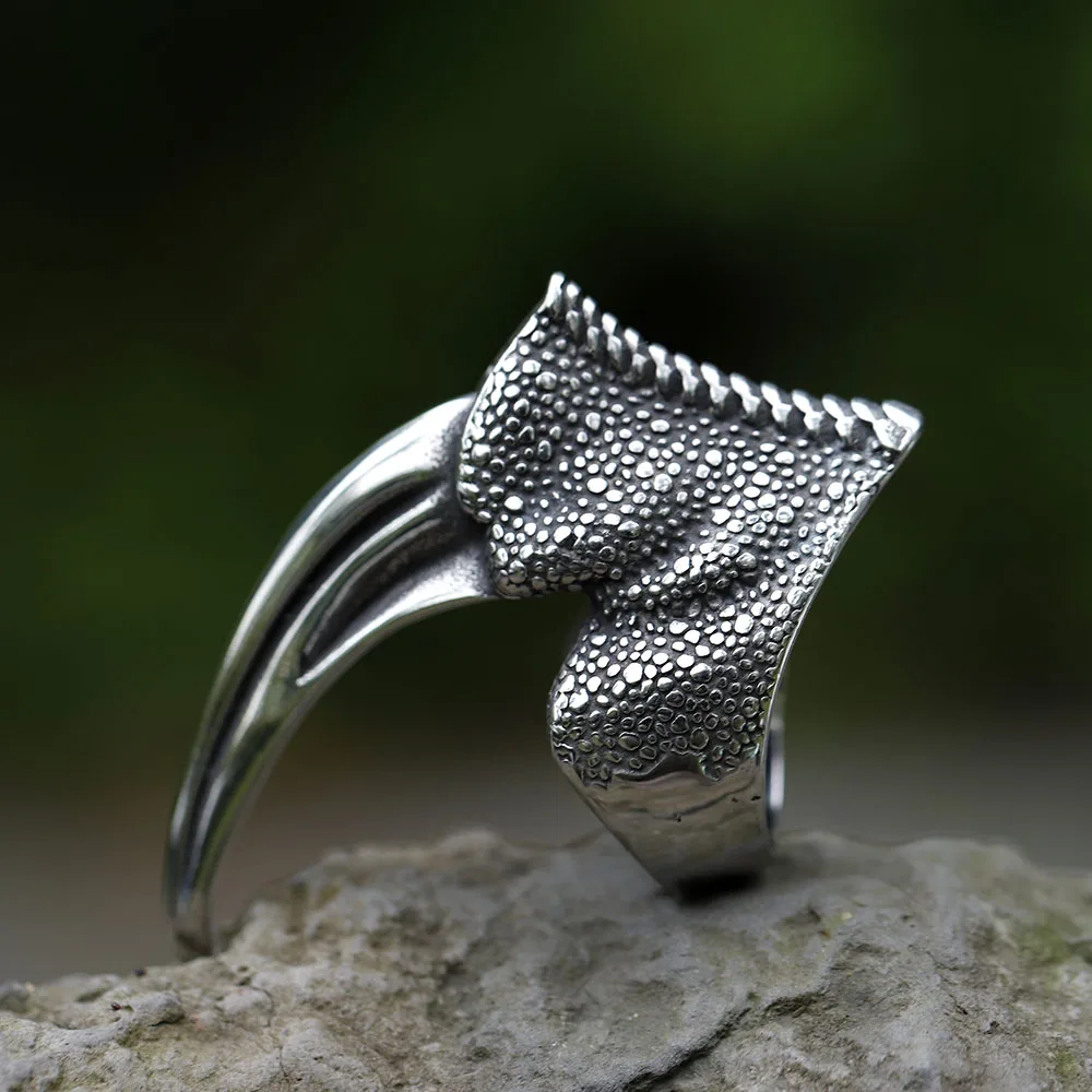 NEW Men\'s 316L stainless-steel rings unique hiphop cross Skull Ring intage Punk Fashion Jewelry Gifts free shipping