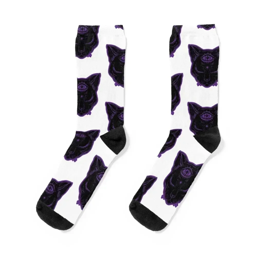 

black cat night vale Socks anti-slip anti slip football Boy Socks Women's