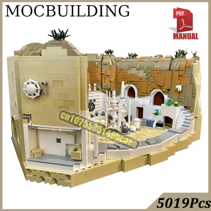 Maison du désert Diorama Street View modèle MOC blocs de Construction Homestead jouets de Construction cadeau d'anniversaire Collection de noël