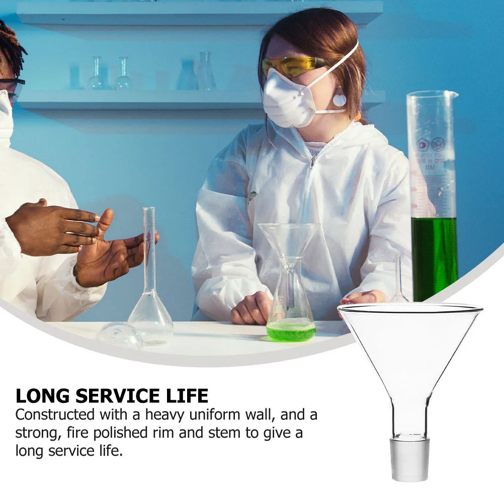 

1Pcs Glass Funnel Triangle Shape for Chemical Labs Filling Feeding Analytical Chemistry Liquid Transfer Equipment