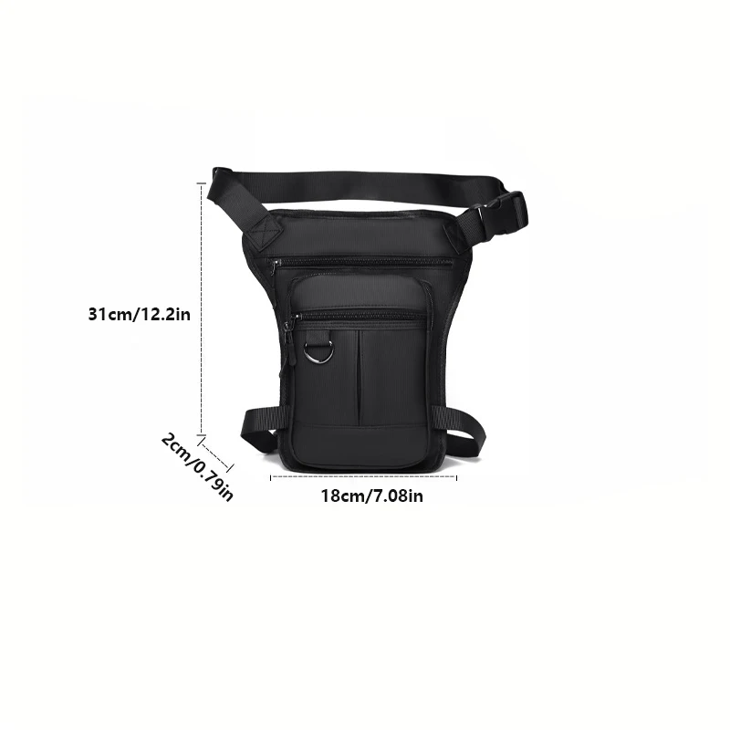 Tactical Travel Bag Waterproof Motorcycle Waist Leg Bag Men Hip Bum Pack Leg Side Bag Ride Bags Outdoor Casual Fanny Pack Bag image 6