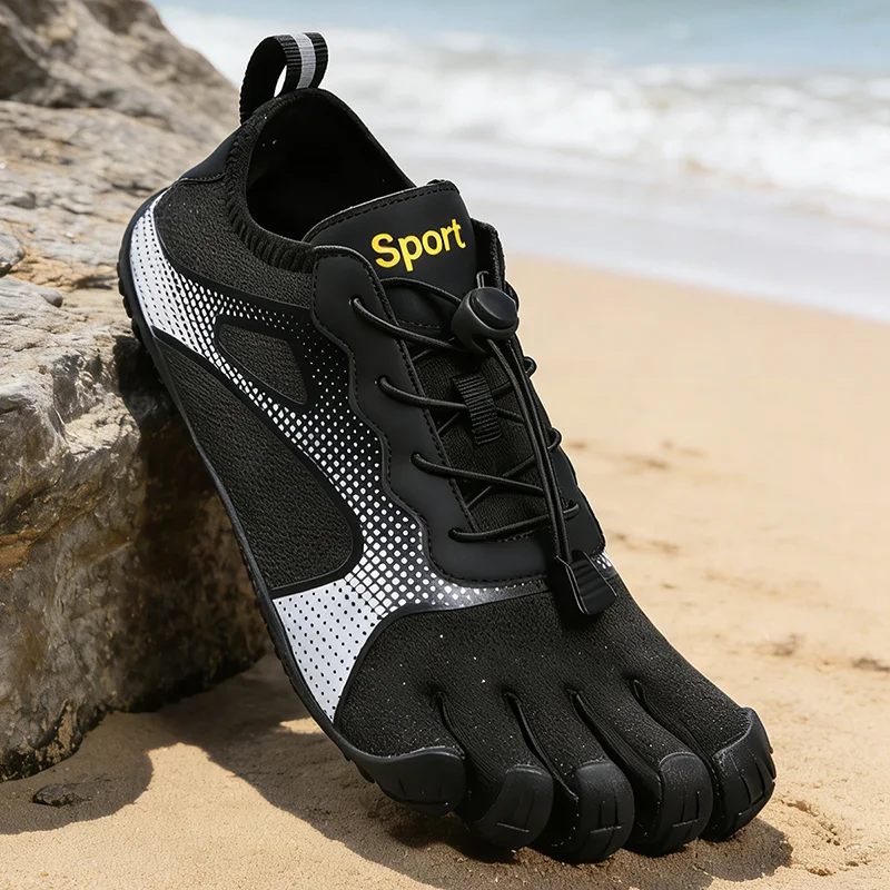 Neue Unisex Breitere Schuhe Atmungsaktives Mesh Herren Barfuß Fünf-Zehen-Schuhe Marken-Flachschuhe Weiche Zero-Drop-Sohle Breitere Zehenbox Sneaker Große Größen – Detail 5