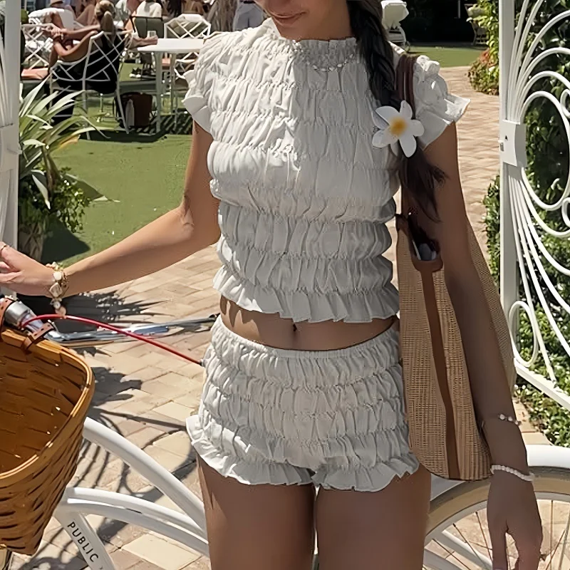 

Женский пижамный комплект из двух предметов, однотонная футболка с короткими рукавами и эластичными шортами, одежда для дома