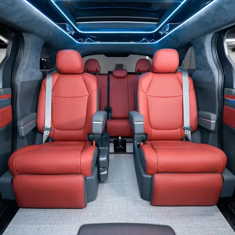 New Luxury MPV VIP Custom Interior Reception Vehicle Captain Seats Carbon Fiber Full Car Conversion