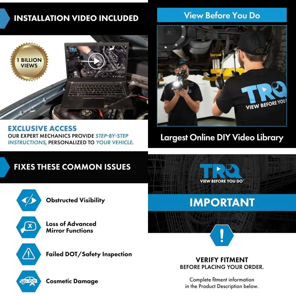 

Heated Power Memory Mirror with Puddle Light, Compatible with 2011-2014 Ford Edge, FO1321456