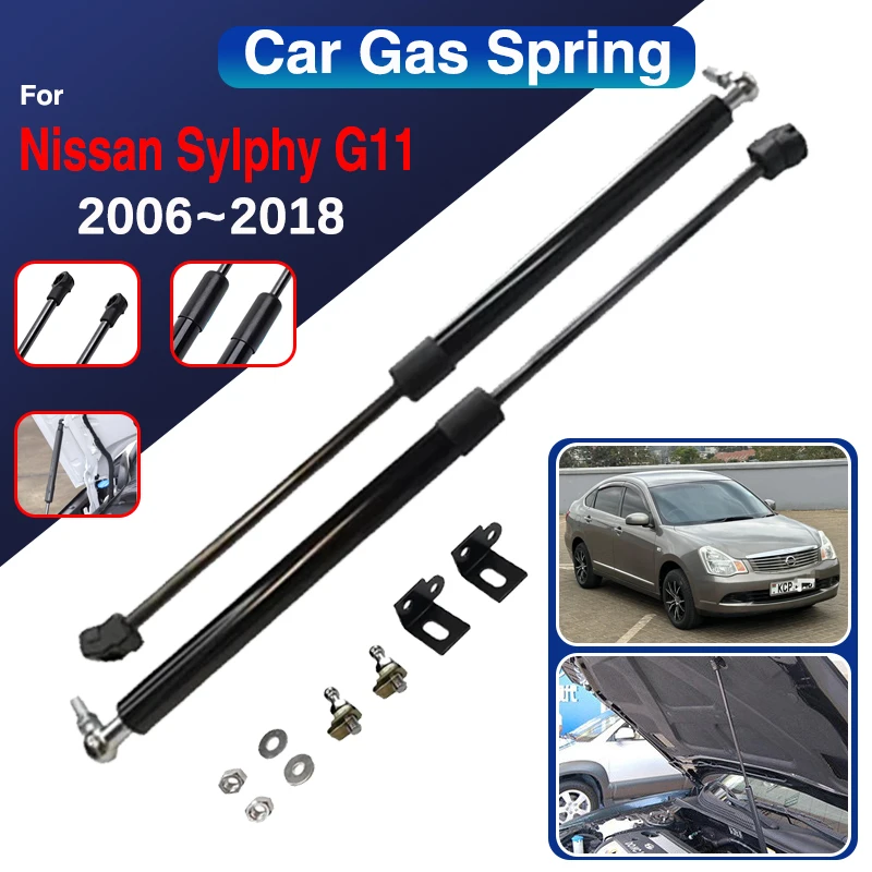 

Car Engine Cover Hydraulic Rods For Nissan Sylphy 2006~2018 G11 B17 Car Front Hood Supporting Strut Spring Shock Bar Accessories