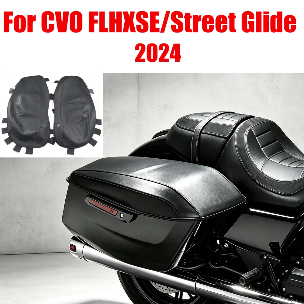 For CVO FLHXSE/Street Glide Waterproof FOR Harley Touring Saddlebag Lid Covers Rain Dust Proof Audio Speaker Protection 2024