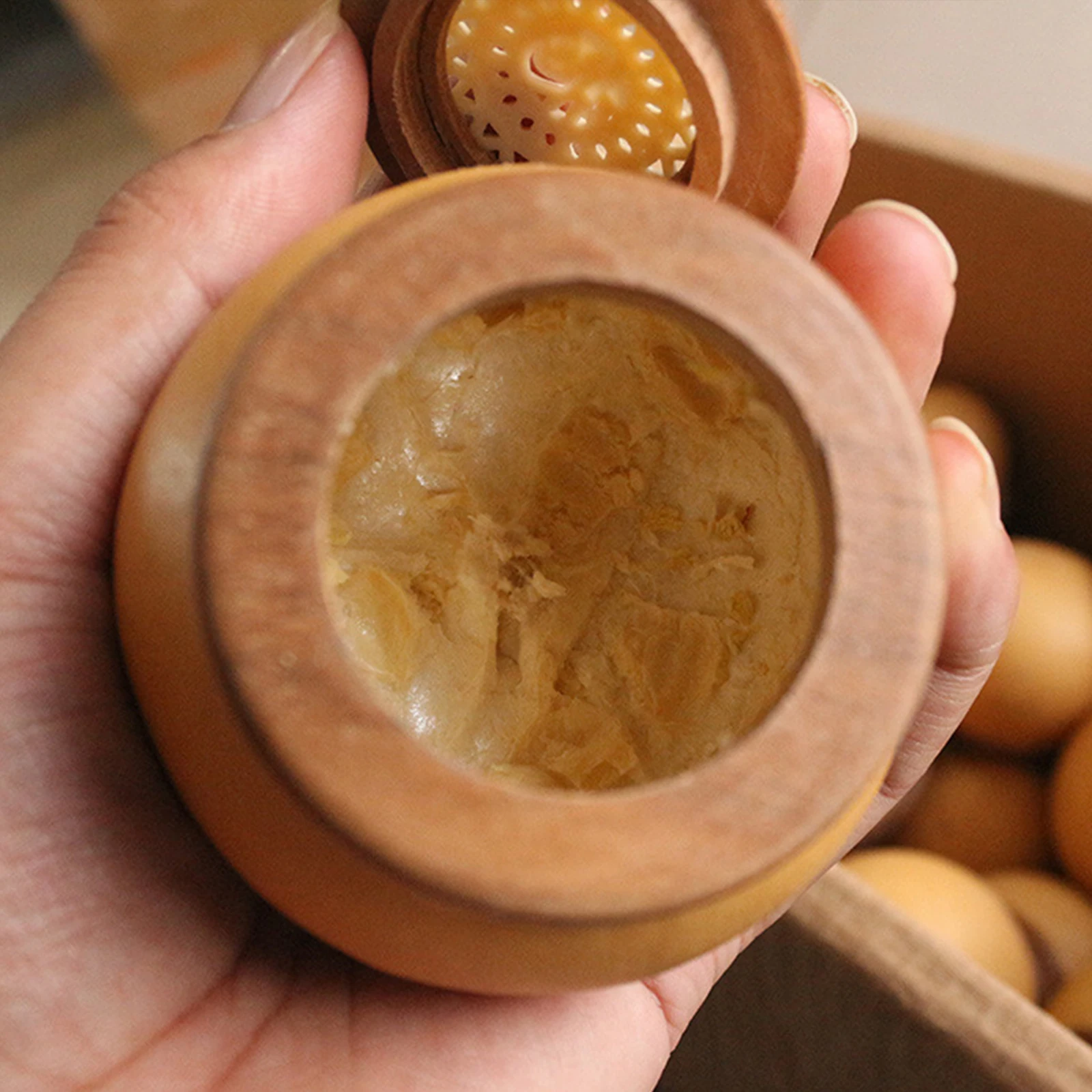 

Premium Wooden Natural Storage Container With Lid Multi-Function Tea Cricket Collection Household Sealing Jar For Beans