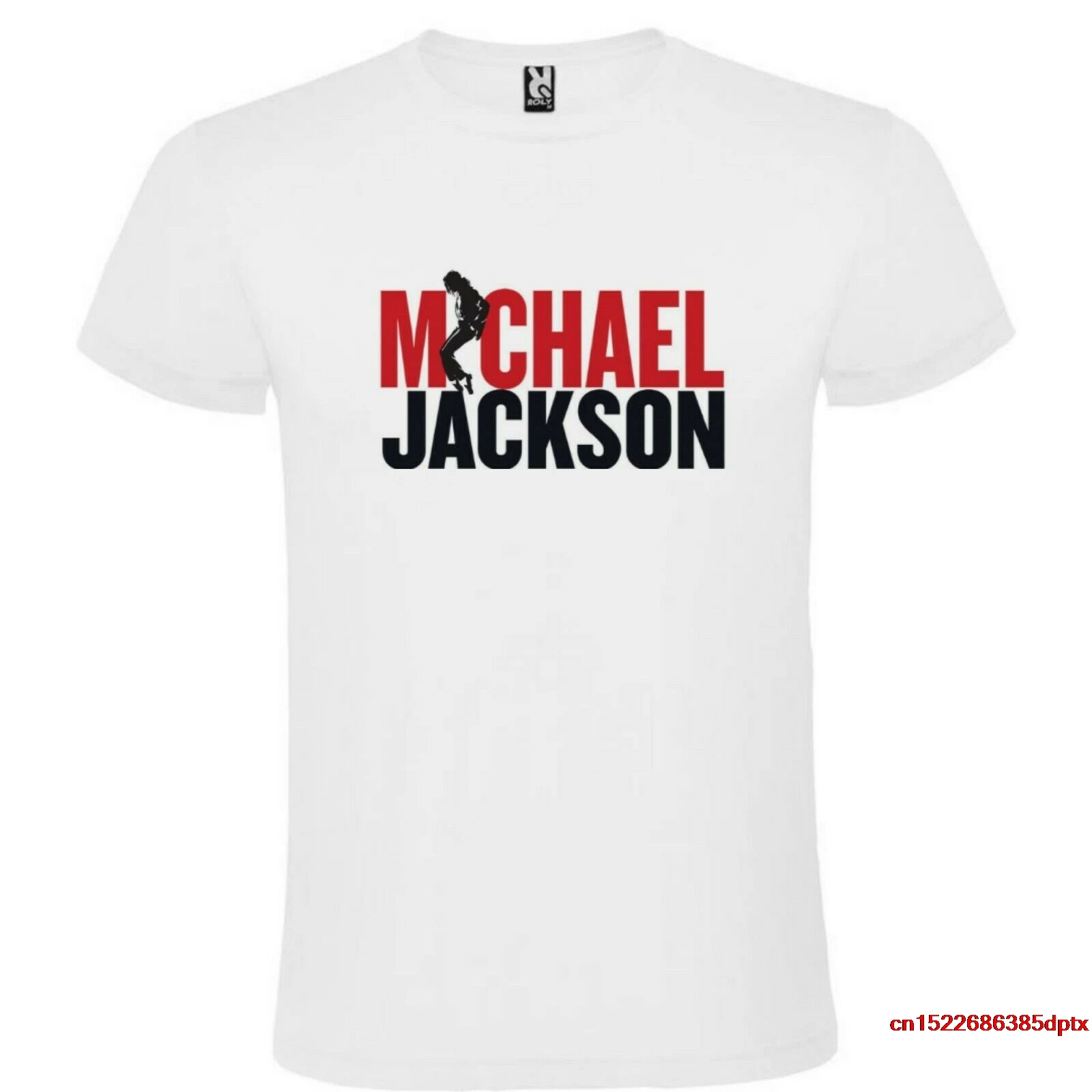 

T-Shirt Bianca Michael Jackson Logo Uomo Taglia S M L XL XXL XXXL 100% Cotone man's t-shirt tee