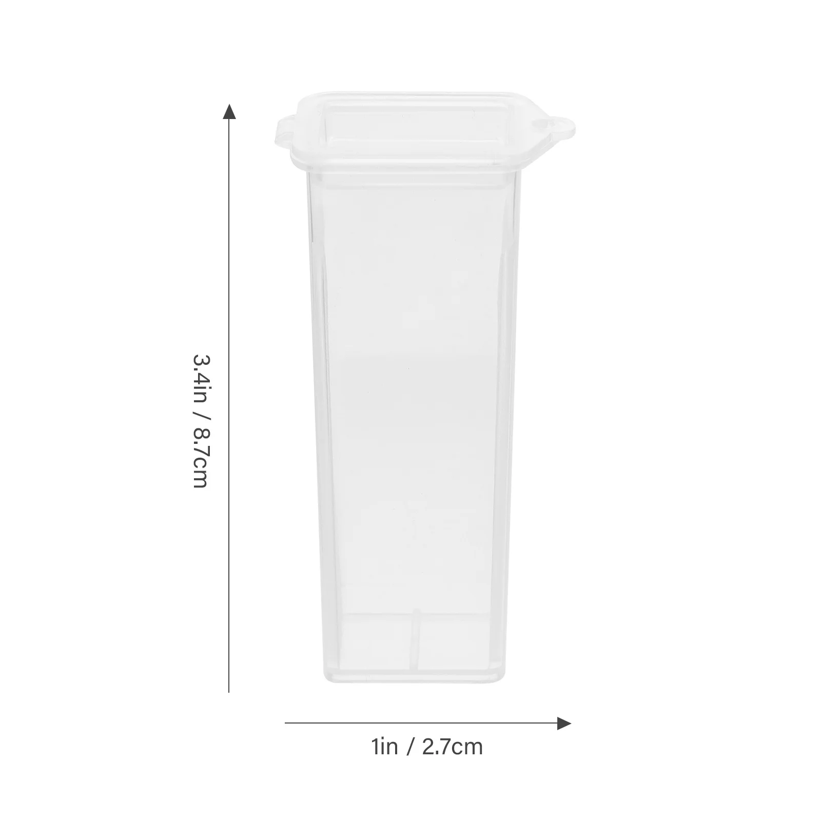 10 pcs : Clear Pp Microscope Slide Storage Case With Slotted Channels For Easy Removal Secure Specimen Holding Lab