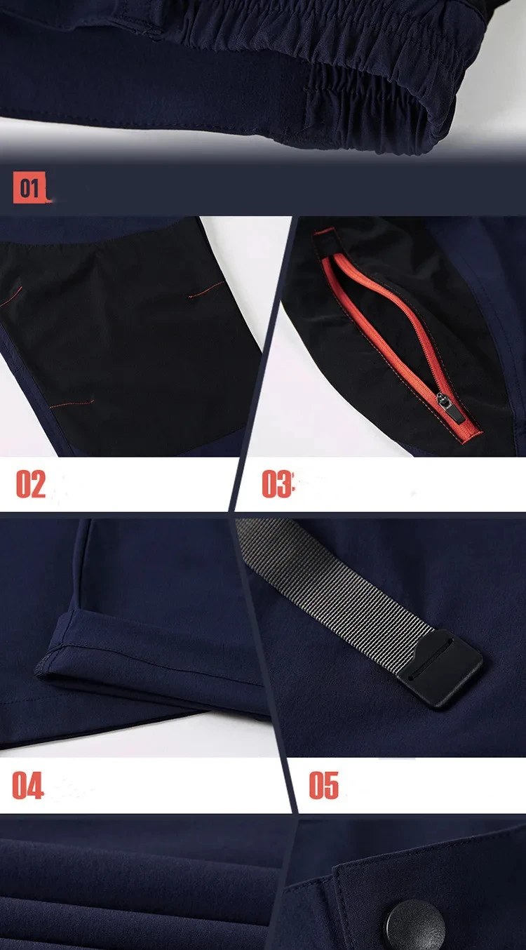 Taktische Wasserdichte Cargo Hosen Männer Frühling Sommer Schnell Trocken Lange Hosen Outdoor Sport Trekking Camping Angeln Hosen 4XL – Detail 9