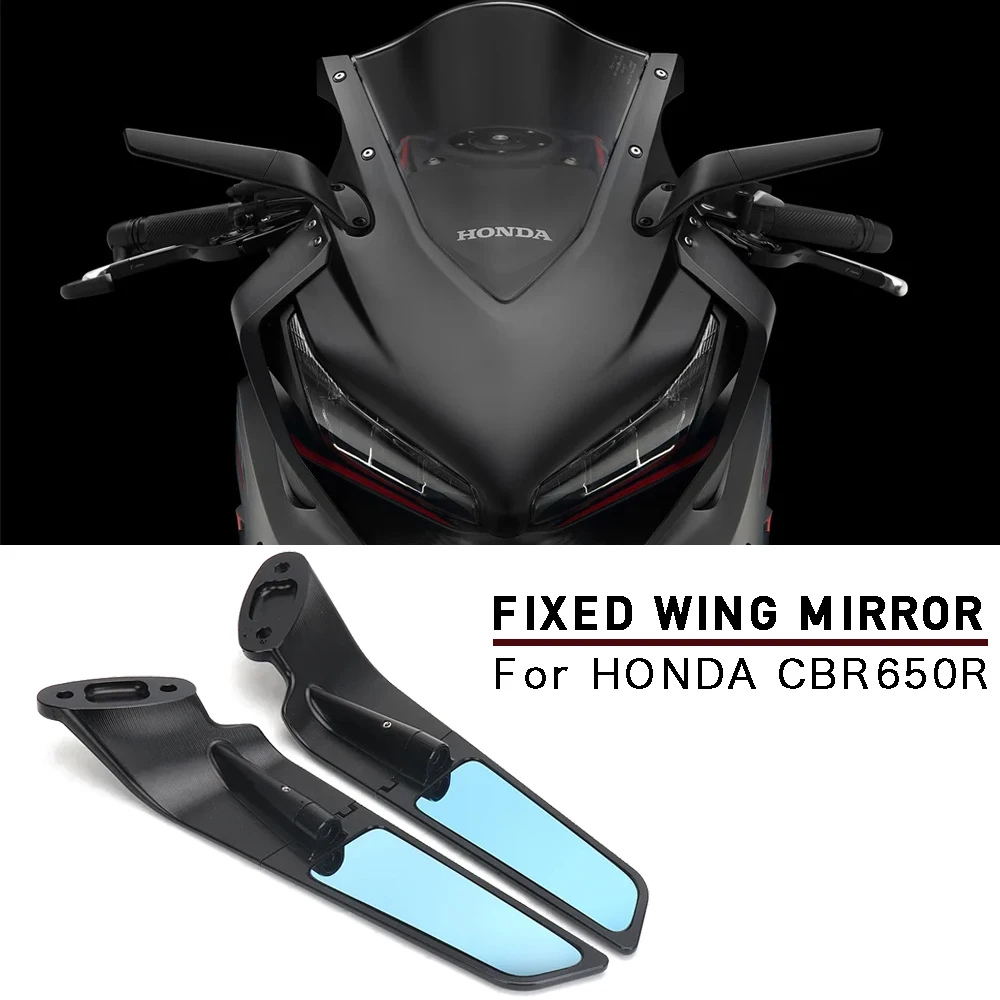 For HONDA CBR650R Motorcycle Rearview Mirror Aluminum Winglet Mirror CBR 650 R/F 2019-2024 CBR500R 500 R 2019-2021