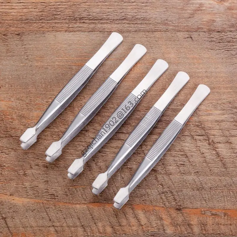 X7AB Sellos Collector Tools Philately Twezers Cejas cejas Builero Tweezers 2 PCS