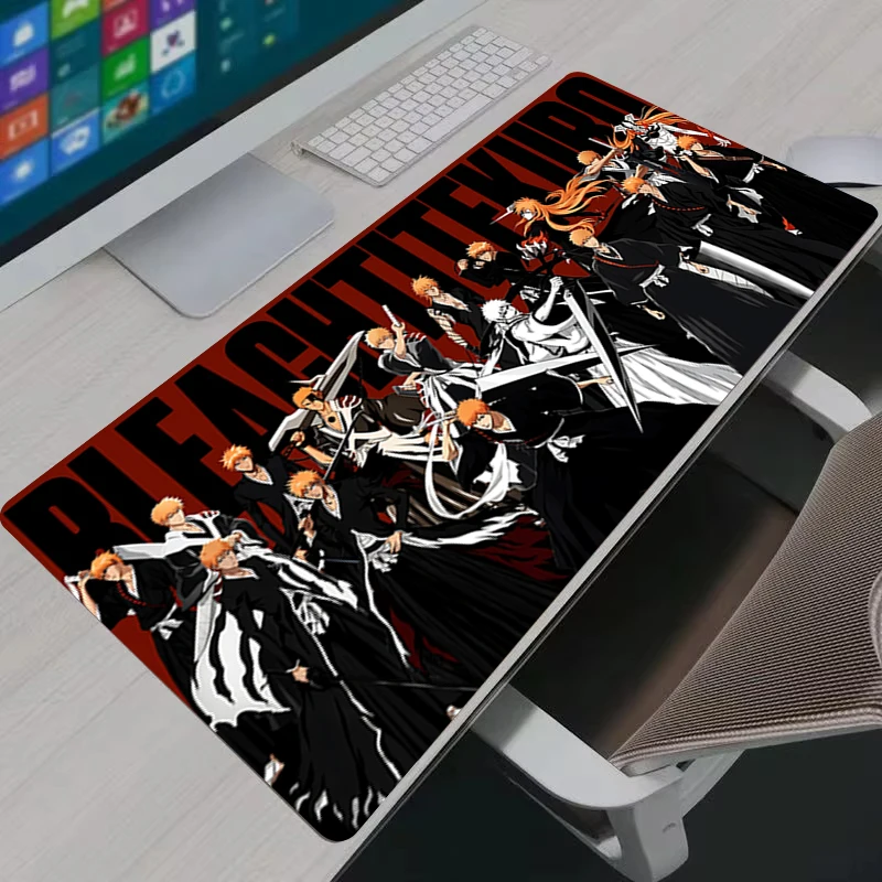 B-BLEACH Anime Mouse Pad Extended Gaming Desk Pad Non-slip Waterproof Rubber Desk Mat for PC Laptop Office Decoration