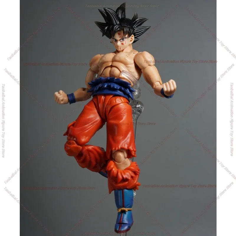 【شحن على مدار 24 ساعة】الشحن ذو الفتحة السوداء لعبة دراغون بول SHF المتطرفة Wukong Battle Damage النسخة الدموية 1/12 هدايا شخصيات الحركة #6