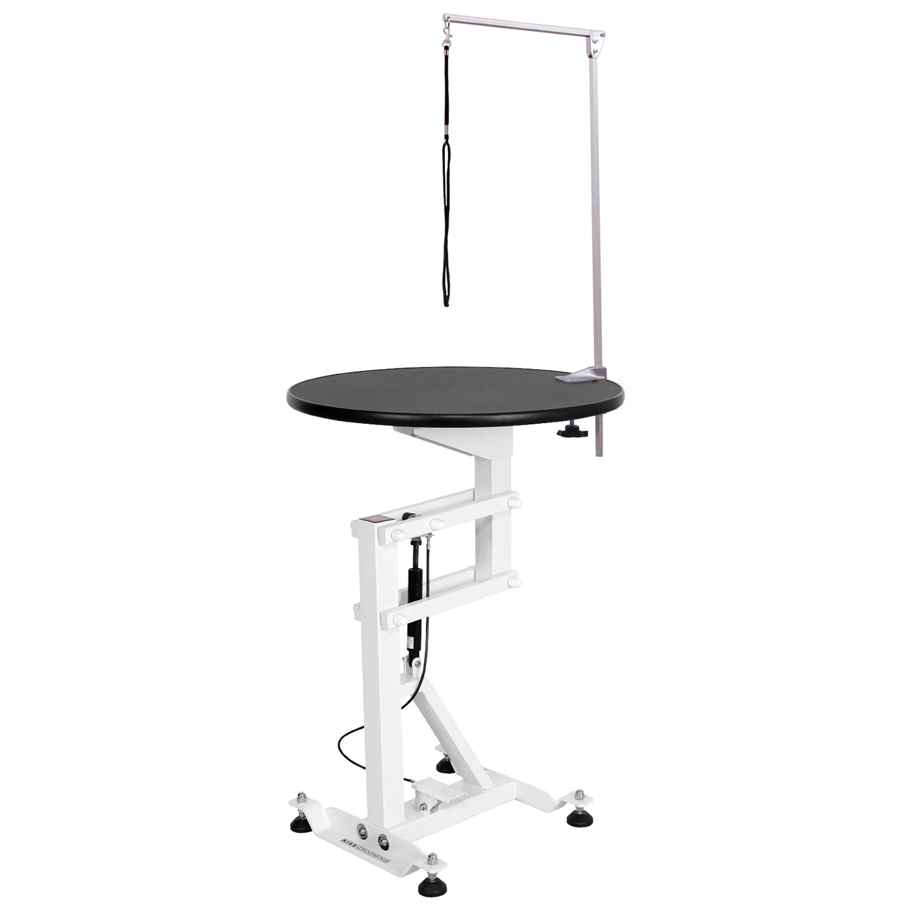 Pet Grooming Table Metal Construction Foldable and Height-adjustable Pet Shop Shearing Table