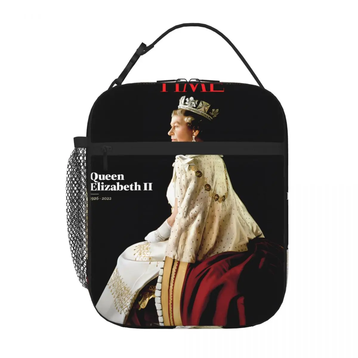 Bestselling Queen Elizabeth Ii Commemorative Issue Richard Stone Vintage Food Storage Bag Grocery Carry Food Cooler Bag