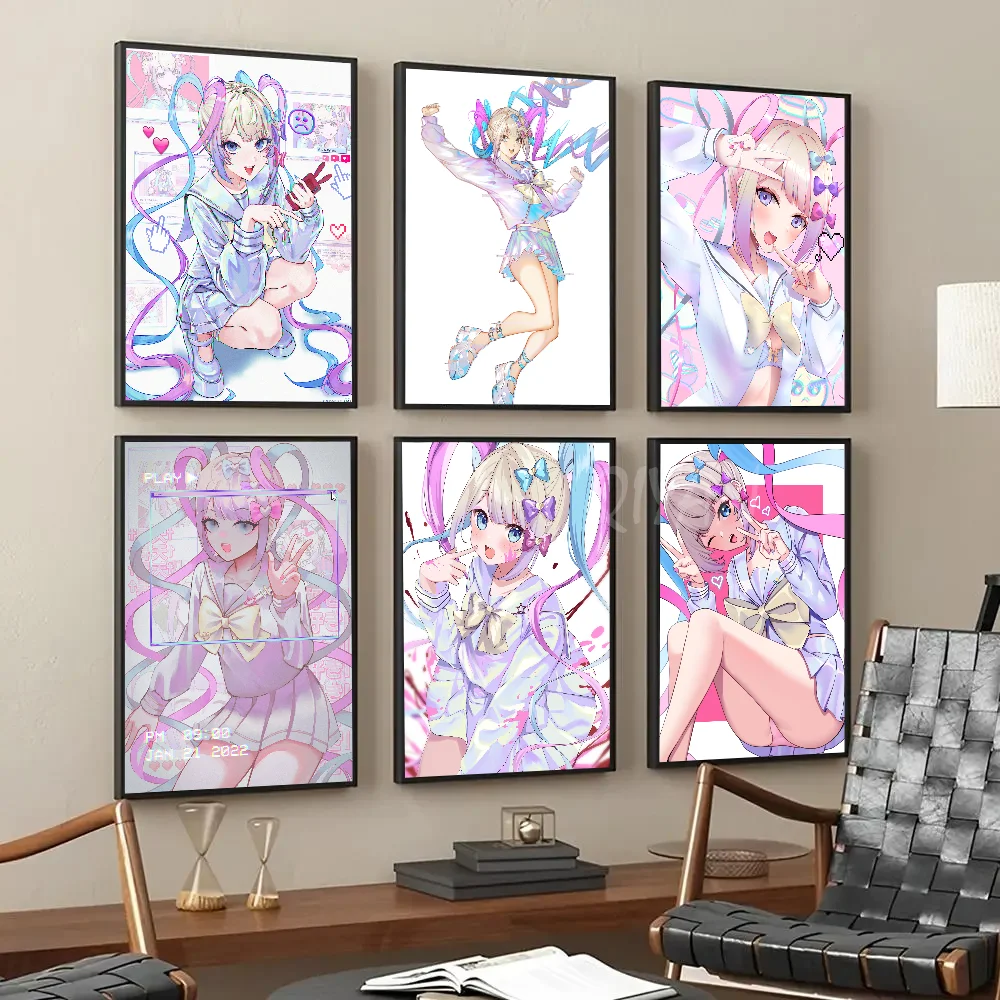 Popular Cute Anime Girls NEEDY GIRL OVERDOSE Poster Paper Print Home Living Room Bedroom Bar Restaurant Cafe Art Painting Decor