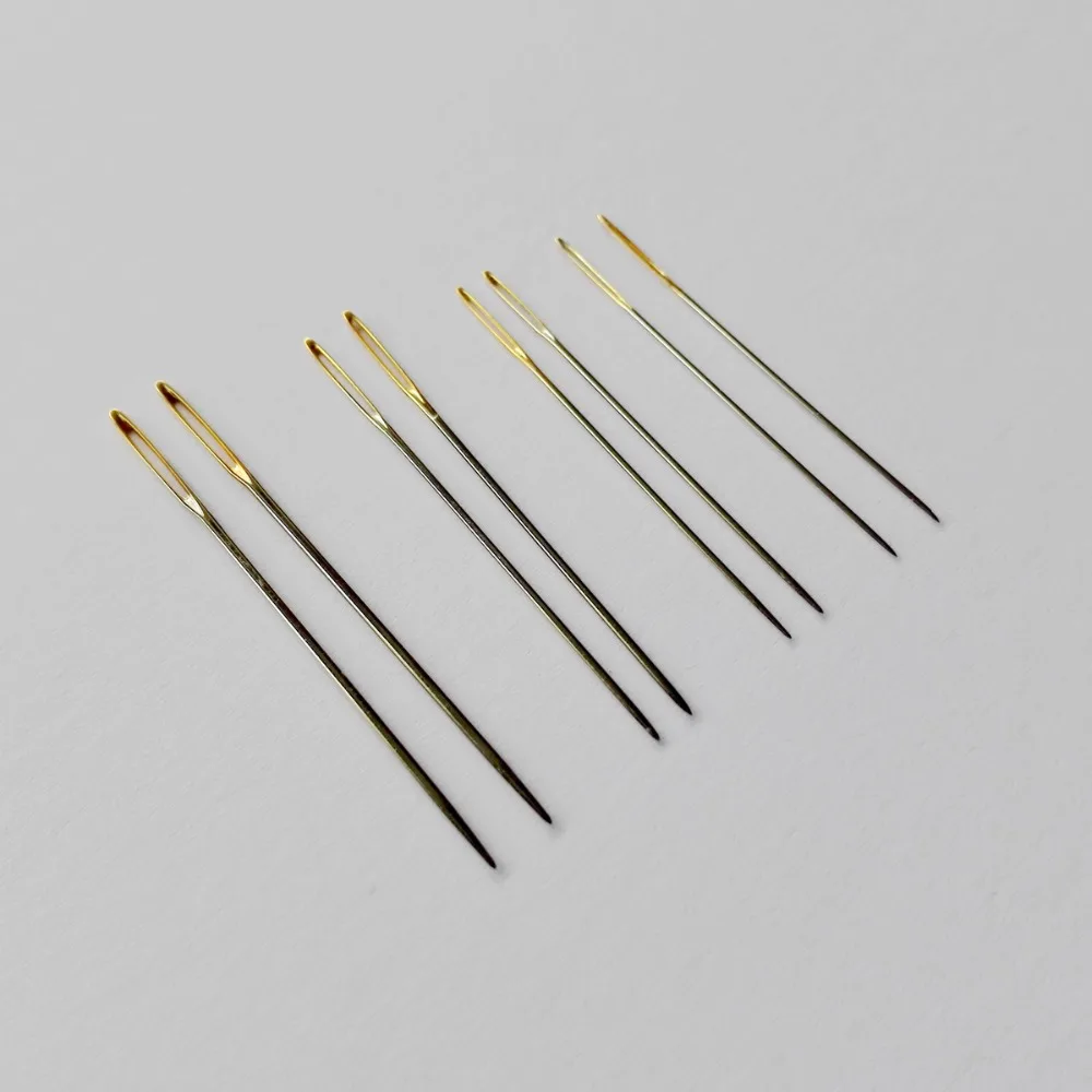 oneroom  10 pcs / lot #26 #24 #22 # 28 golden tail Needles for aida 9ct 11ct 14ct 18ct fabric cross stitch blunt embroider - Image 6