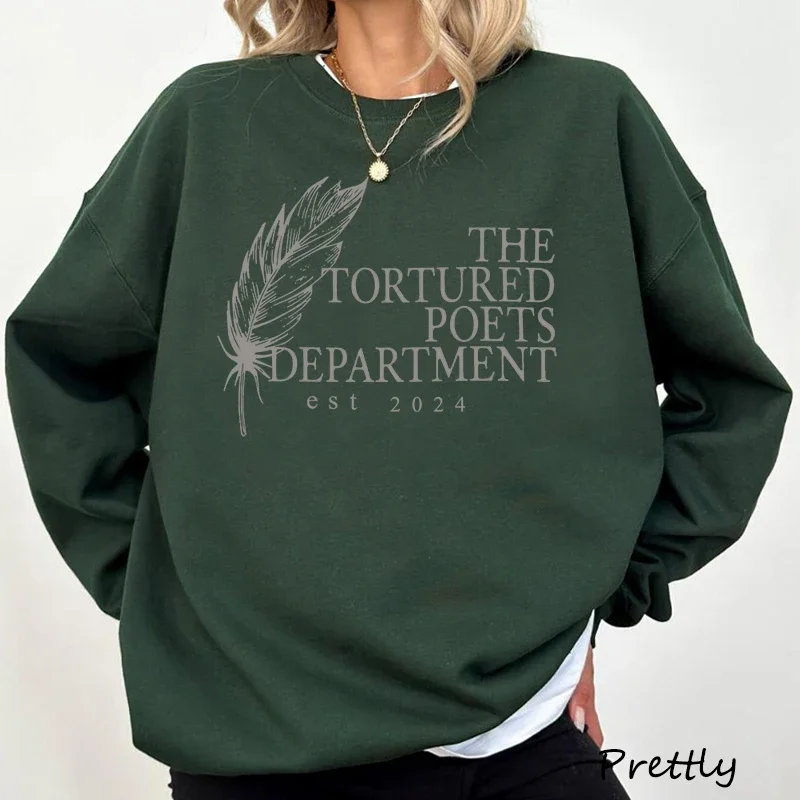 The Tortured Poets Departmentest 2024 Printed Sweatshirts Women Men Causal TTDP Hoodie Harajuku in My Era Merch Womans Clothing