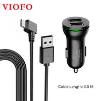 VIOFO TYPE-C Dual USB Car Charger With 3.5M Power Cable for A119 Mini