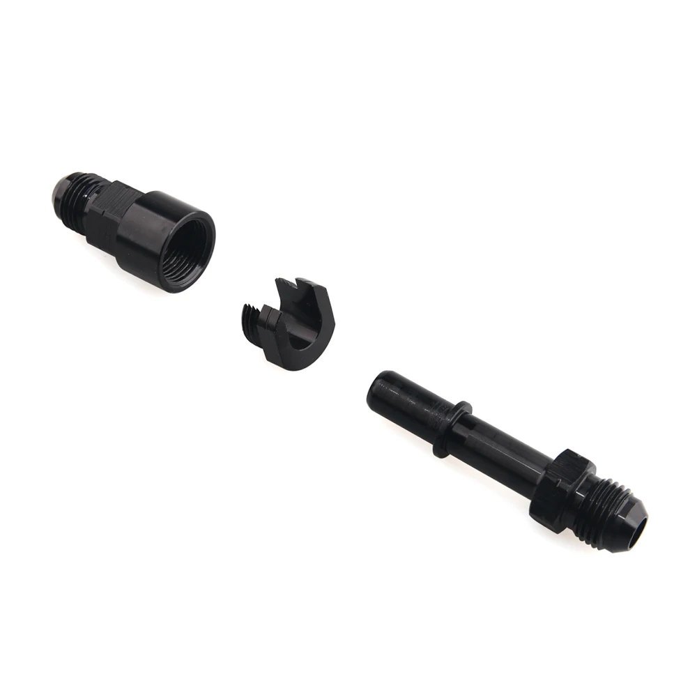 Aluminum Black 1/2Pcs Quick Connect 6AN AN6 Male To 3/8