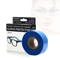200ps/Box Disposable Glasses Leg Sleeves Cover Hairdressing DIY Barber Hair Coloring Styling Tool Eyeglasses Protector Accessory