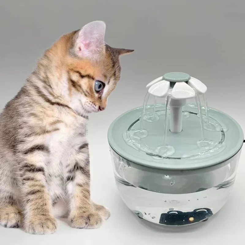 1.5L Cat Water Fountain Auto Filter USB Electric Mute Cat Drinker Bowl Recirculate Filtring Drinker for Cats Pet Water Dispenser