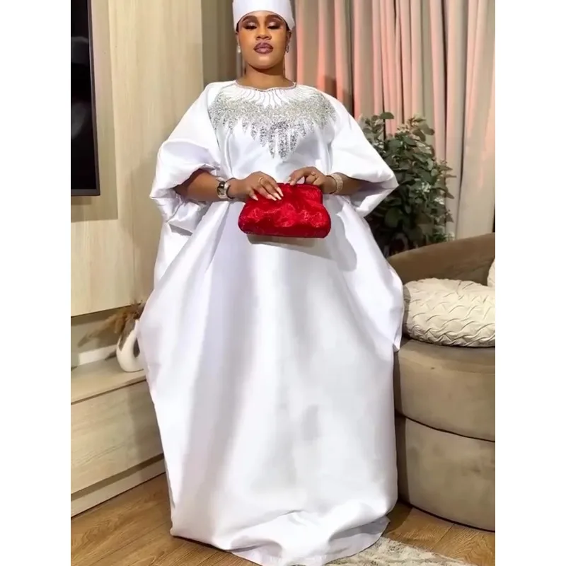 

African Dresses for Women Plus Size Africa Clothes Dashiki Ankara Sequin Outfit Gown Kaftan Muslim Wedding Party Long Maxi Dress