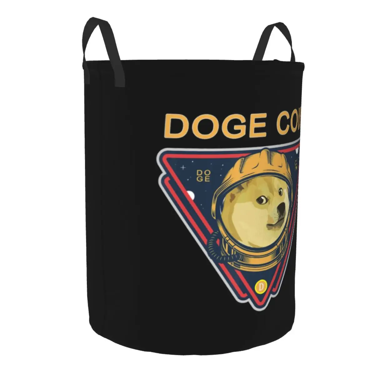 Doge Dogecoin Astronaut Space Shina Inu Moon Laundry Basket Collapsible Cryptocurrency BTC Crypto Toy Clothes Hamper Storage Bin