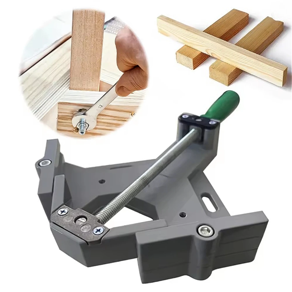 90 Degree Right Angle Clamp Aluminum Alloy Corner Fixing Clip For Woodworking Cabinet Frame Picture Frame Assembly Hand Tool